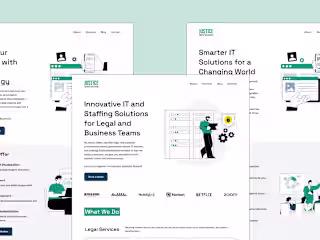 Redesign of Legal IT Staffing Agency Website