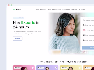 Wishup: Product and Website