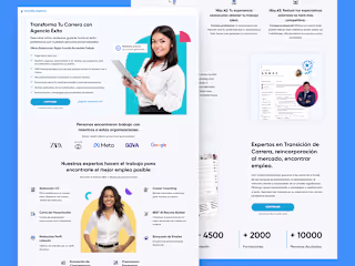 Success Agency Landing Page for Job Seekers and Career Coaching