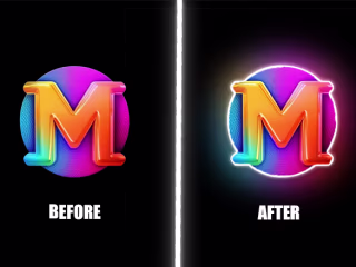 I will Transform Your Basic Logo into a Radiant Design