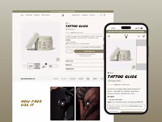 Mad Rabbit Tattoo Glide Landing Page