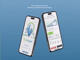 Otojet EV Charging Mobile App UI/UX Design