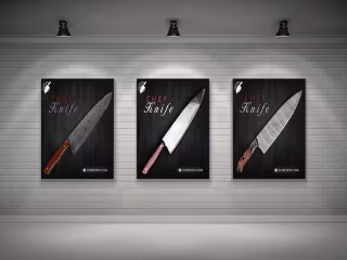 CHEF KNIFE POSTER DESIGN on Behance
