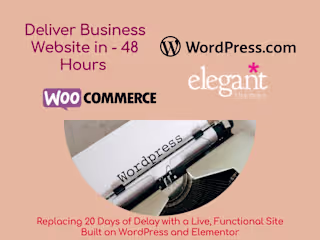 Delivered in 48 Hours- A Business Website Built from Scratch