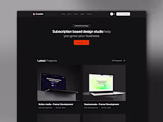 Cuadro — Website Design & Framer Development