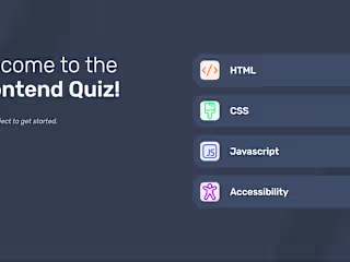 Frontend Quiz App