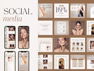 Social Media Posts & Stories For Beauty Brand
