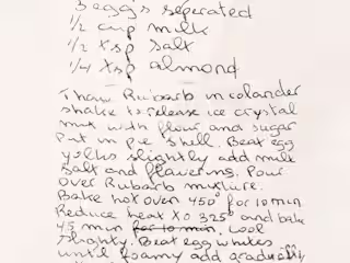 Converting a old recipe to something special