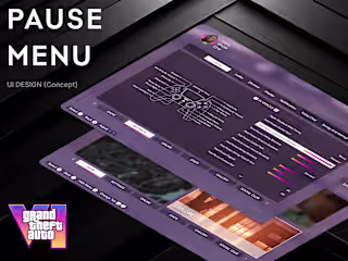Grand Theft Auto VI / Pause Menu / UI Design Concept