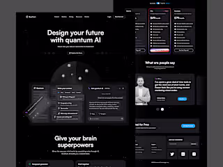 Quantum AI: Landing Page design