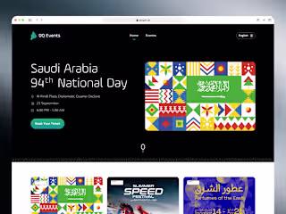 Event Booking Website Design
