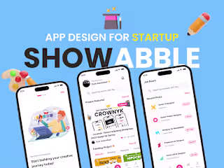 🎨 Showabble - Portfolio & Showcase Mobile App 💡