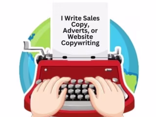 I Write Sales Copy, Adverts, or Website Copywriting