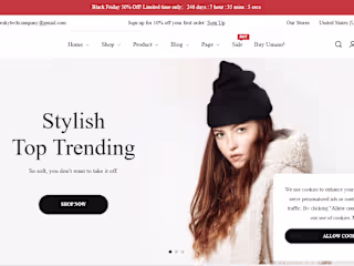 Shopify website design, create Shopify e-commerce store