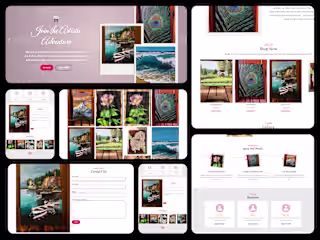 Painting Artist Website Landing Page