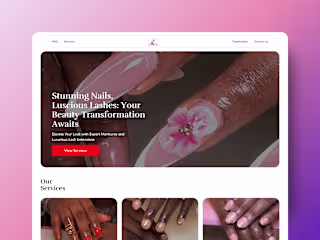 Dnailbar - An E-commere site built with Framer