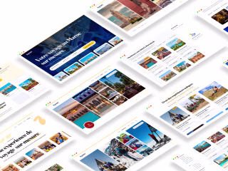 Kymri - UX/UI design for an online travel agency. 