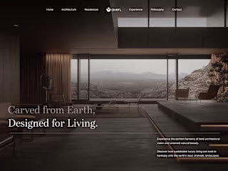 Concept landing page.