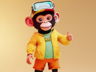 Wild Teenage Monkey (Brand Mascot)