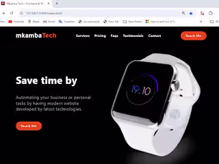 mkambaTech landing page - YouTube