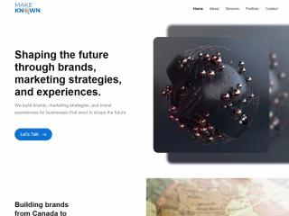 Web Development For A Branding And Marketing Agency