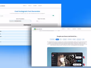 Font Generator app & Graphic