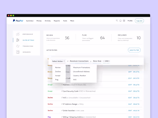 Finance Web App -Payments Fraud Detection System 