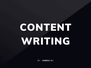 Optimized Content Writing