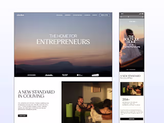 Circles House Website Redesign – From Wix to Webflow