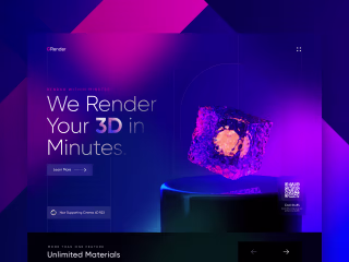 Landing pages UI/UX design