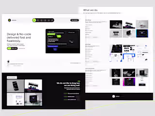 Sixfold - design & no-code development agency website.