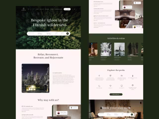 Igloo booking landing page redesign