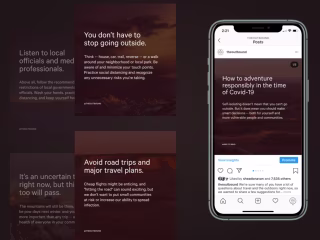 Social messaging re: COVID-19