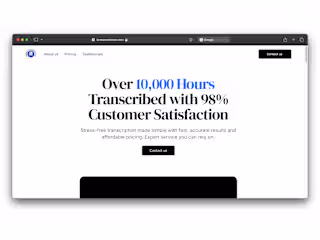Kenna's transcription | Framer Website 