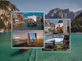 Travel website design
