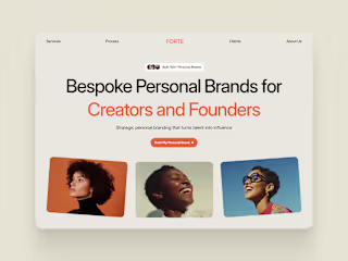 Personal Branding Agency Framer Website Template