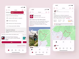 Home Page for Sport App