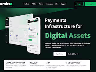 StraitsX Landing Page – Fintech UX for Stablecoin