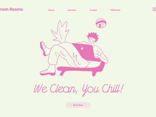 Identity / Illustrations for Fresh Rooms Cleaning