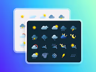 Weather Glass Icon Set