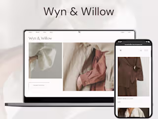 Wyn & Willow - Linen Fashion Brand Website
