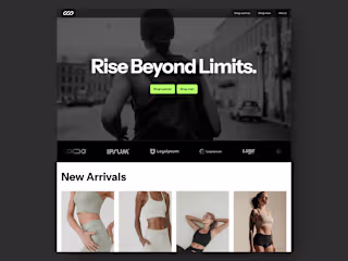 E-commerce template for Brands