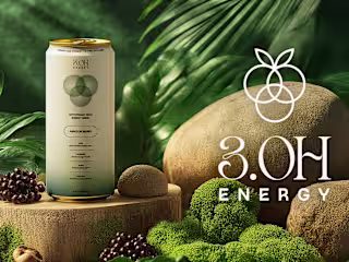Logo & Packaging Design for 3.0H Energy | Full Visual Identity