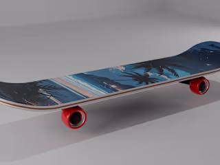 Designing a Realistic Skateboard in Blender