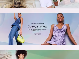 Luxury and Fashion Website Homepage and Banner Design