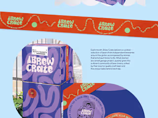 VISUAL BRAND IDENTITY – BREW CRATE