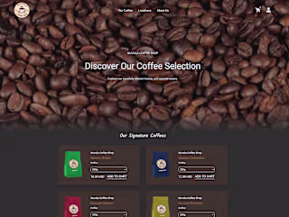 Nuvola Coffee Shop | E-Commerce App