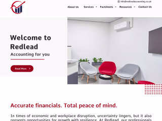 Accounting website Homepage on Behance