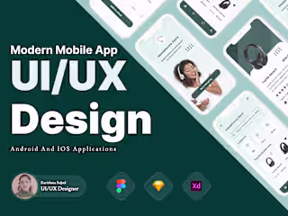 Modern Mobile App UI UX Design