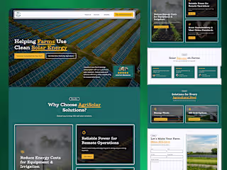 AgriSolar Solutions 🚜 | Agricultural Solar Website Design